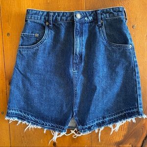 FREE PEOPLE DENIM JEAN MINI SKIRT